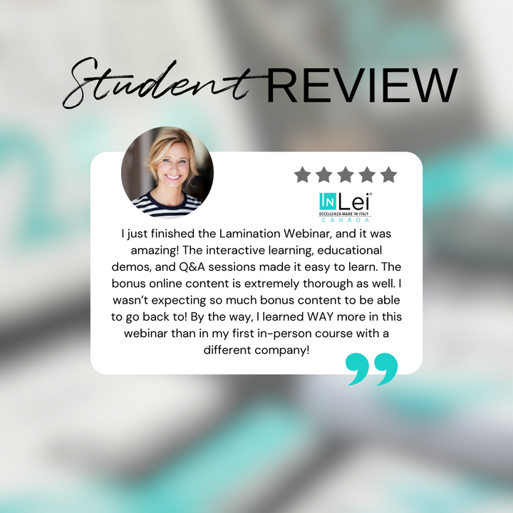 InLei® Brow Bomber (Lamination) Live Webinar Online Training Session