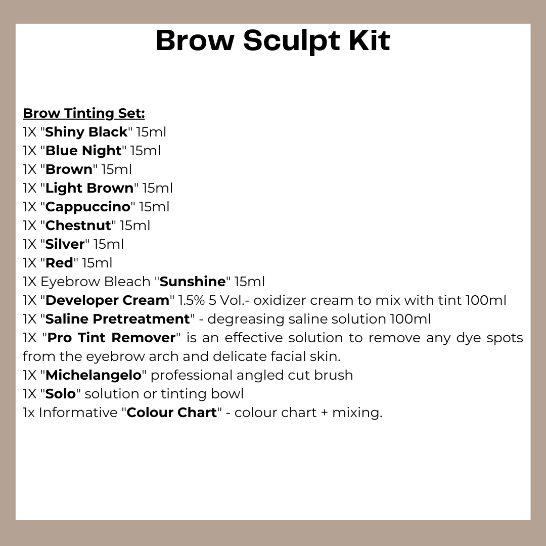Cours de sculpture et de teinture des sourcils