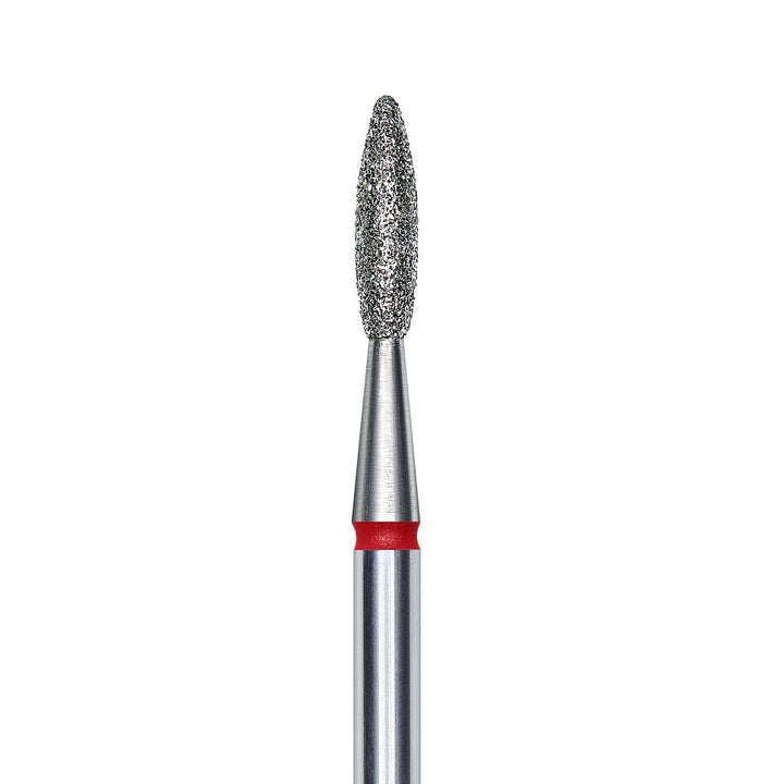 Staleks PRO Diamond Drill Bit | Flame RED |  2.1 mm/8 mm | FINE | FA10R021/8