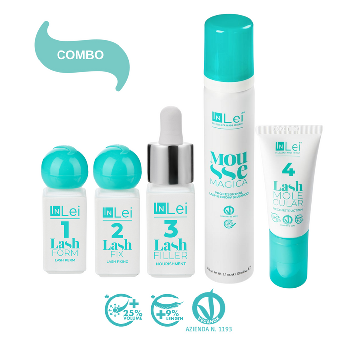 InLei® Lash Filler Trio | Formulaire 1 | Correction 2 | Remplissage 3 | Sachets