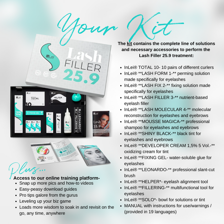 Cours de 2 jours InLei® Lash Filler Master | Cours de maître Rehaussement de cils