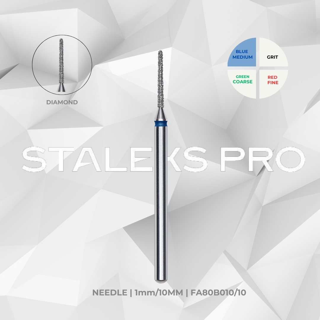 FA80_010/10 Staleks drill bit for nail shaping and crack polishing