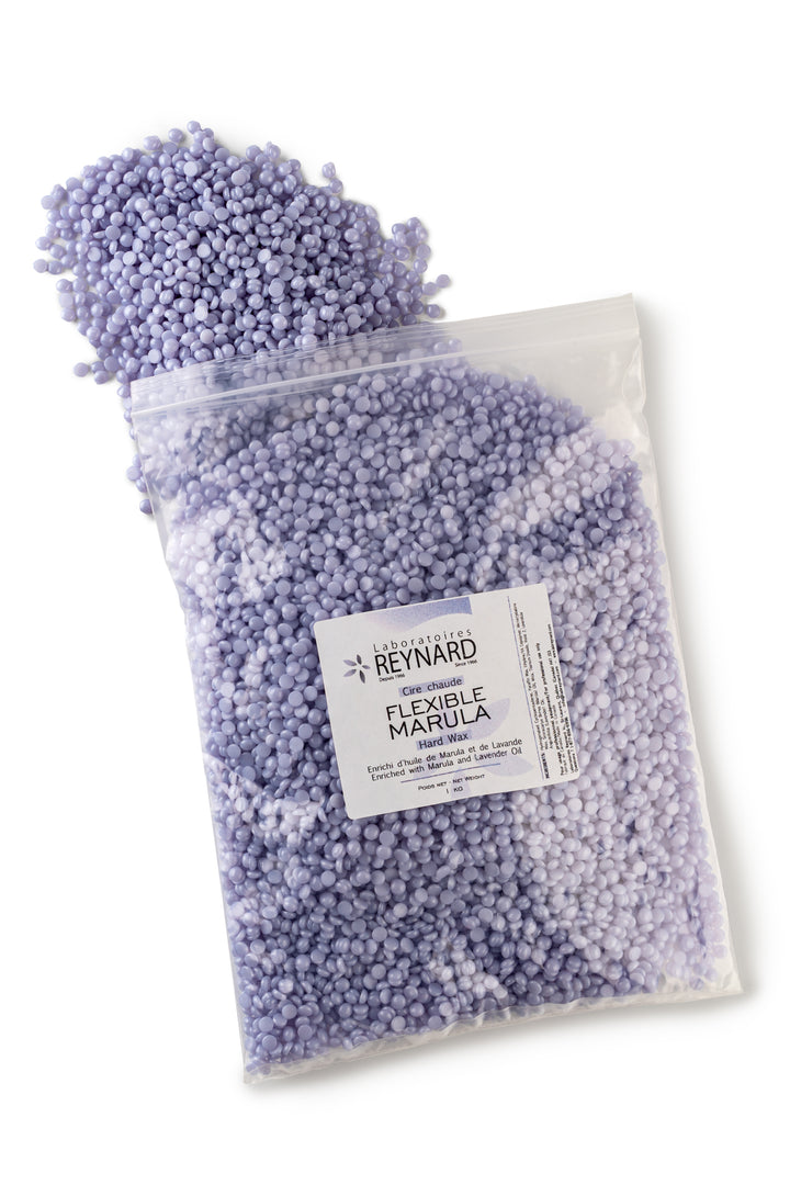 Flexible Marula hard wax beads in 1kg bag for bikini waxing