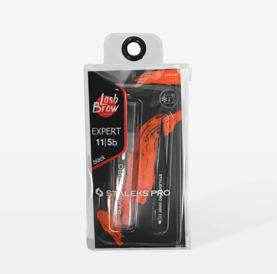 Staleks Eyebrow tweezers EXPERT 11 | TYPE 5 (point), black