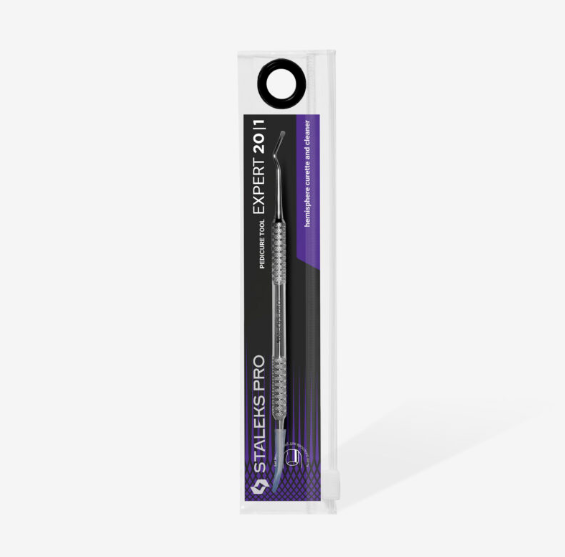 Staleks Pedicure tool EXPERT 20 | TYPE 1 (hemisphere curette and cleaner)