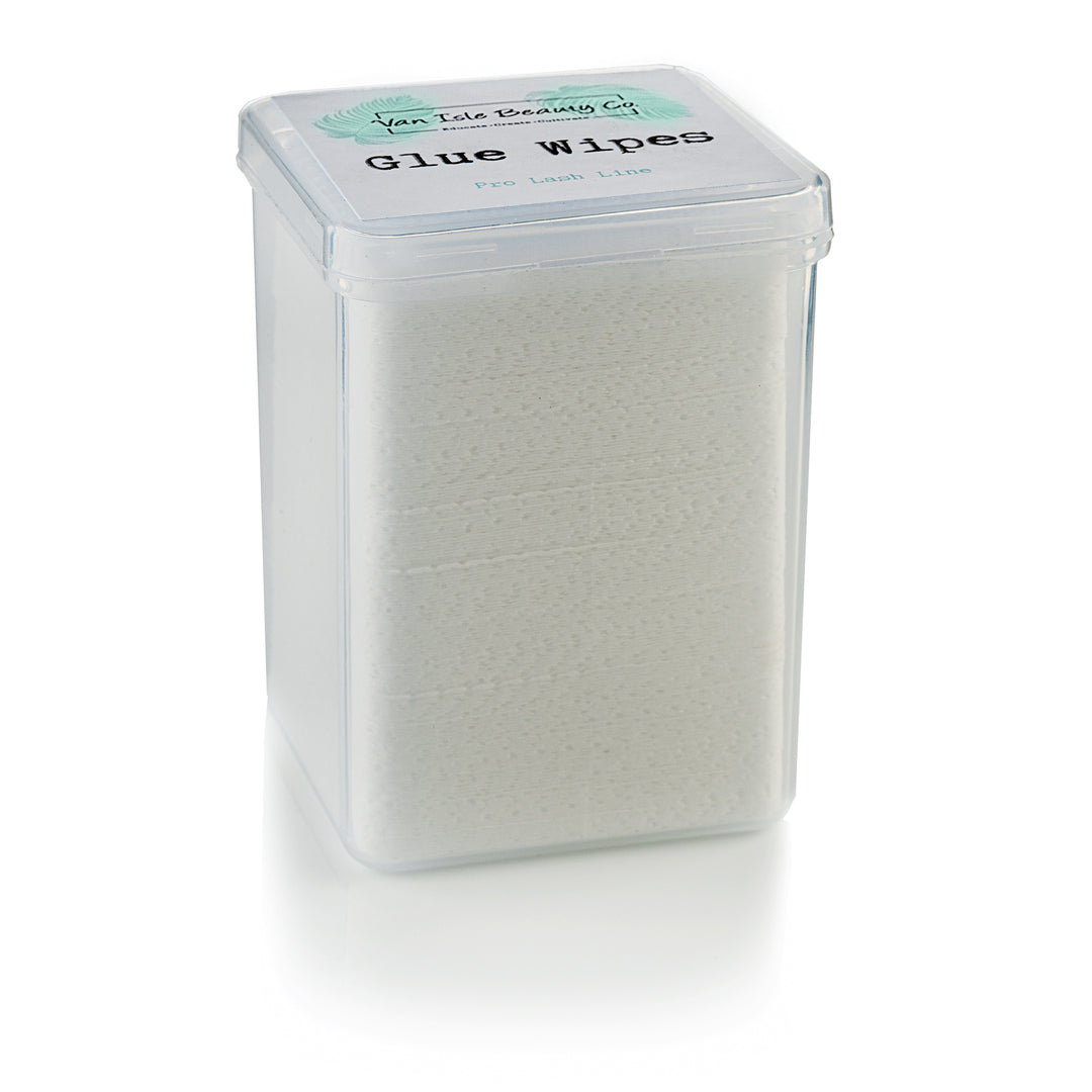 lash glue wipes used to clean the neck of the adhesive bottle