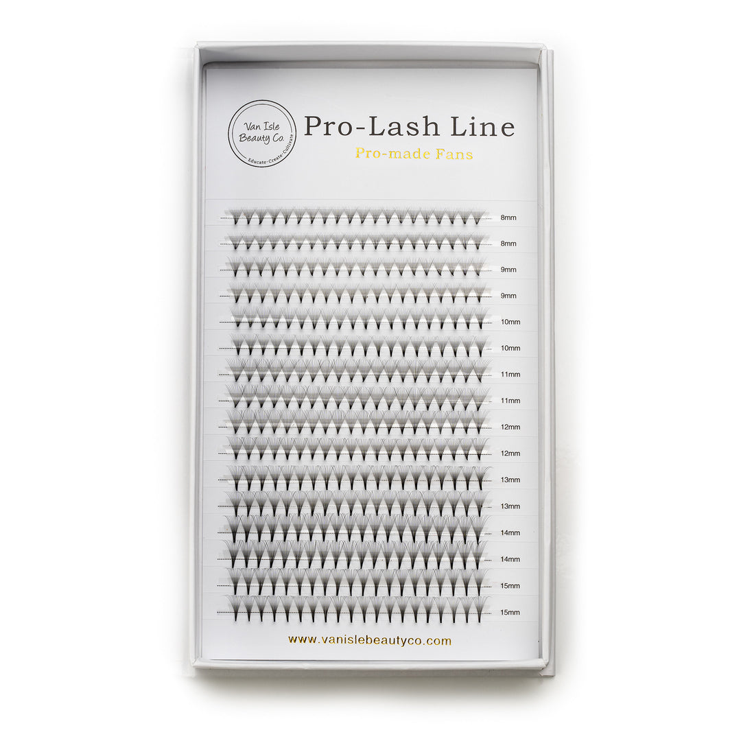 12D Pre-Made Volume Lash Fans XL Tray in C & D Curl