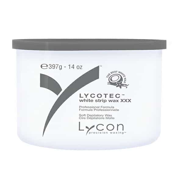 Coconut and vanilla-infused strip wax with Micro Mica