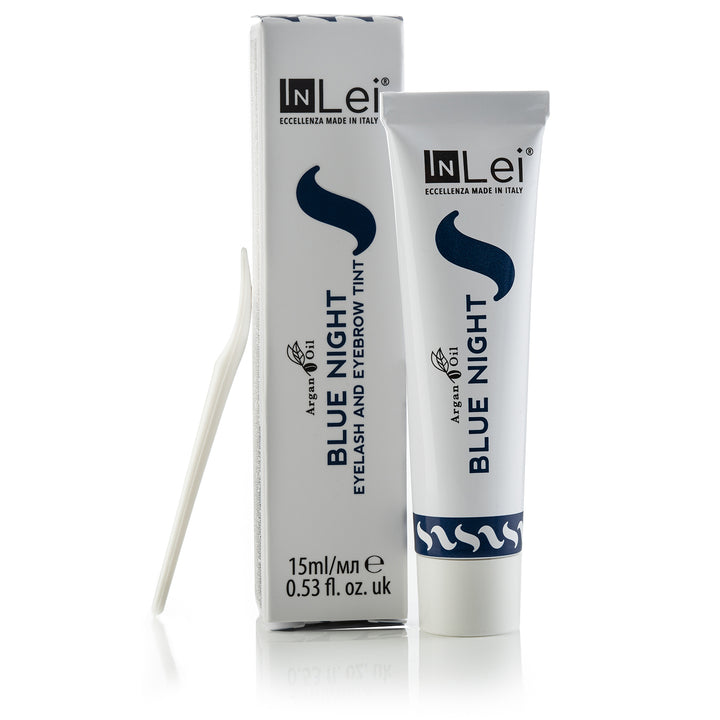 brow tint blue