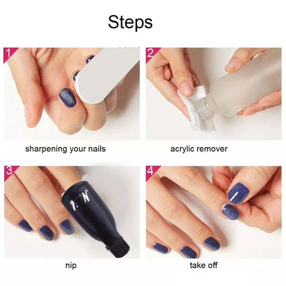 Soak Off Nail Clips | 10 Piece