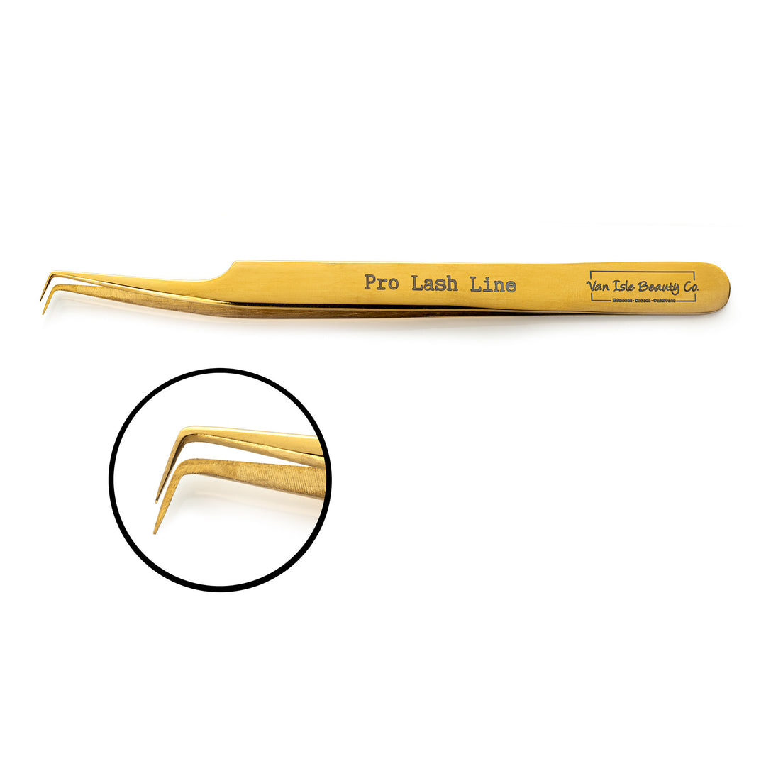 Fiji Flat L-Shaped Volume Lash Tweezer - 5mm Tip