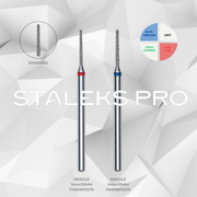 Staleks 1mm needle diamond drill bit for precision cuticle work