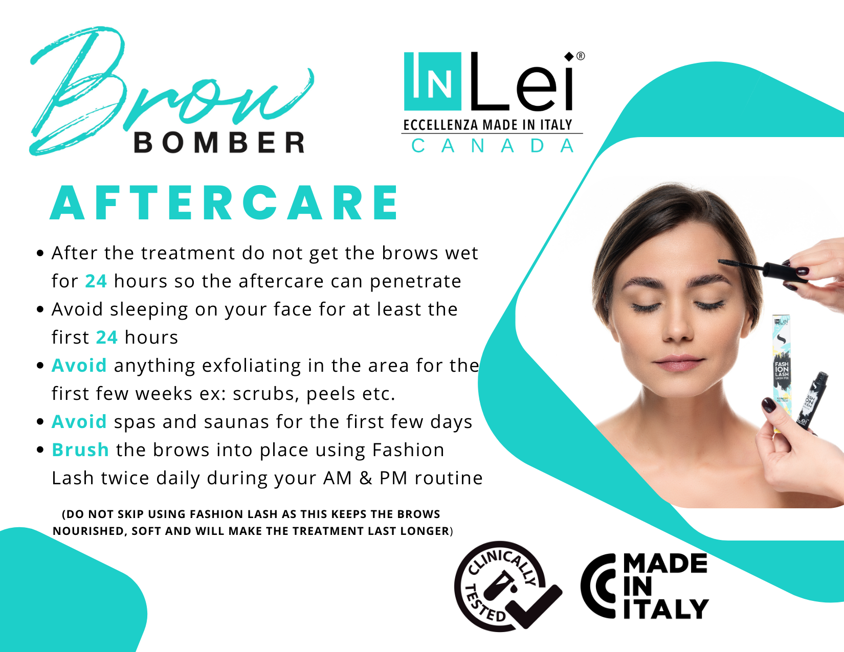 Pack d'échantillons InLei® Brow Bomber | Stratification des sourcils