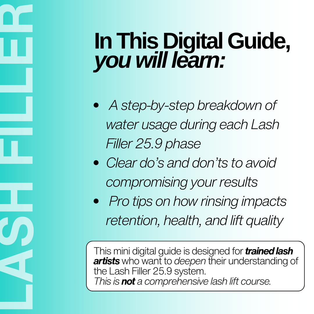 When To Use Water During A Lash Lift (PDF)