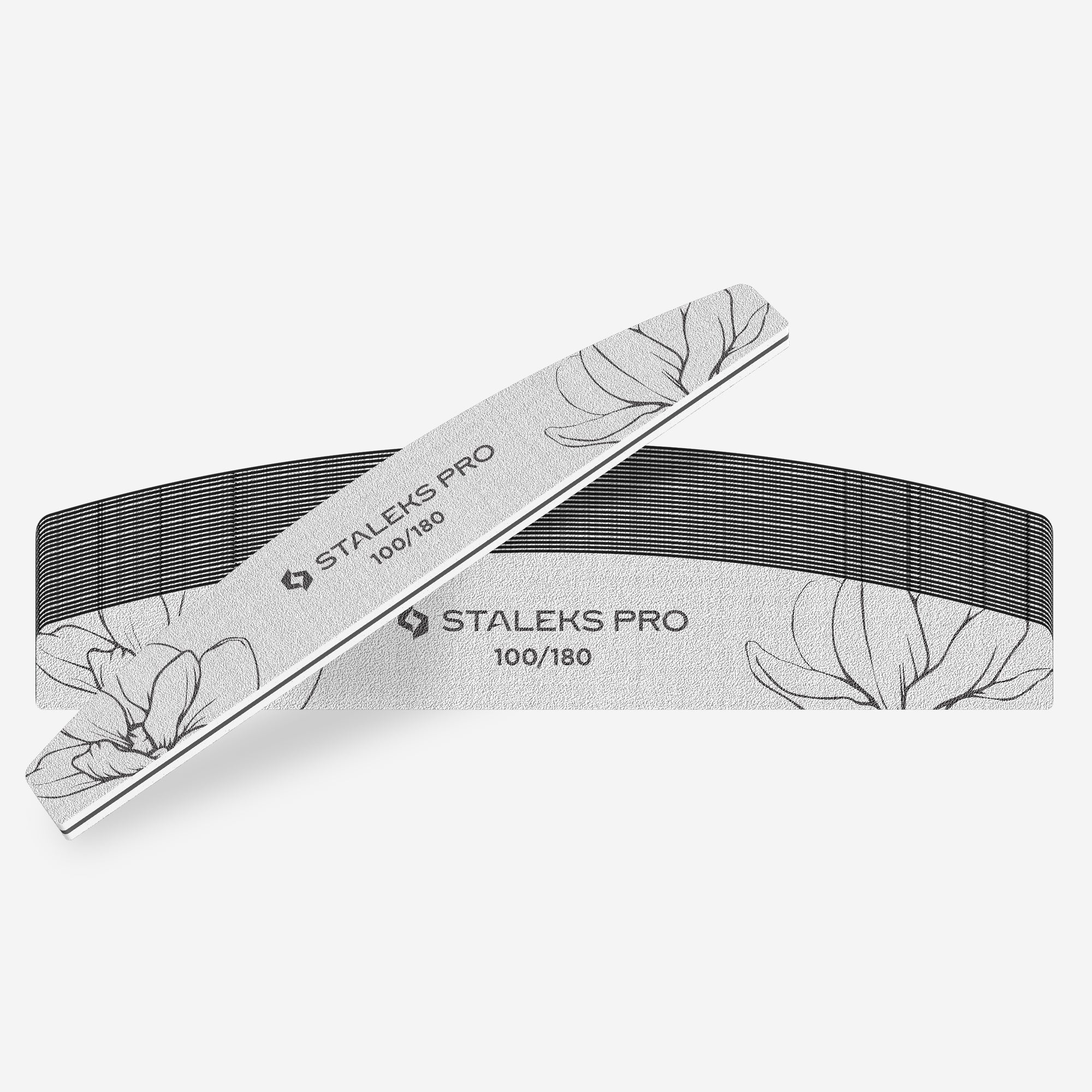 Disposable crescent nail files for manicure and pedicure