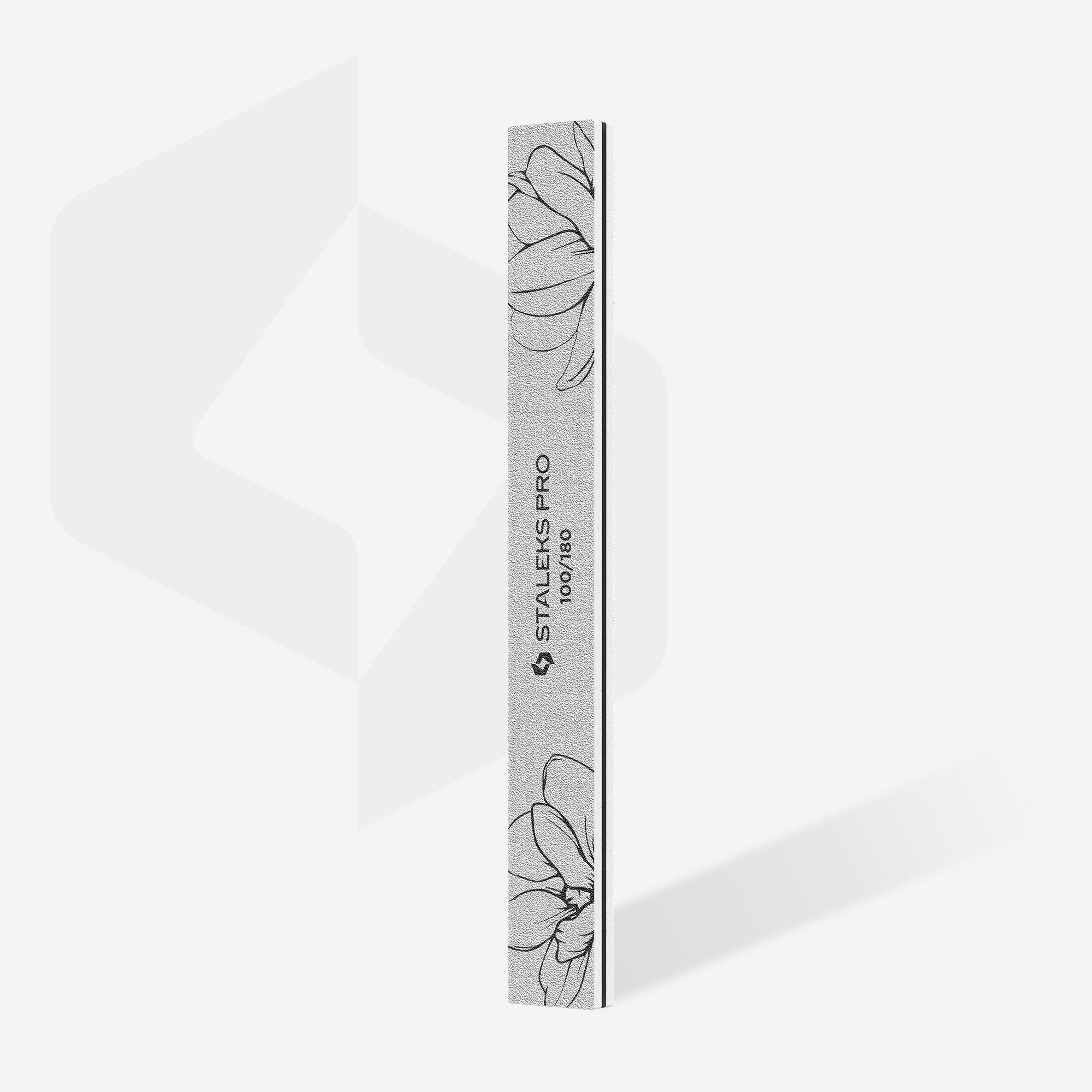 Disposable straight mineral nail file for manicure and pedicure