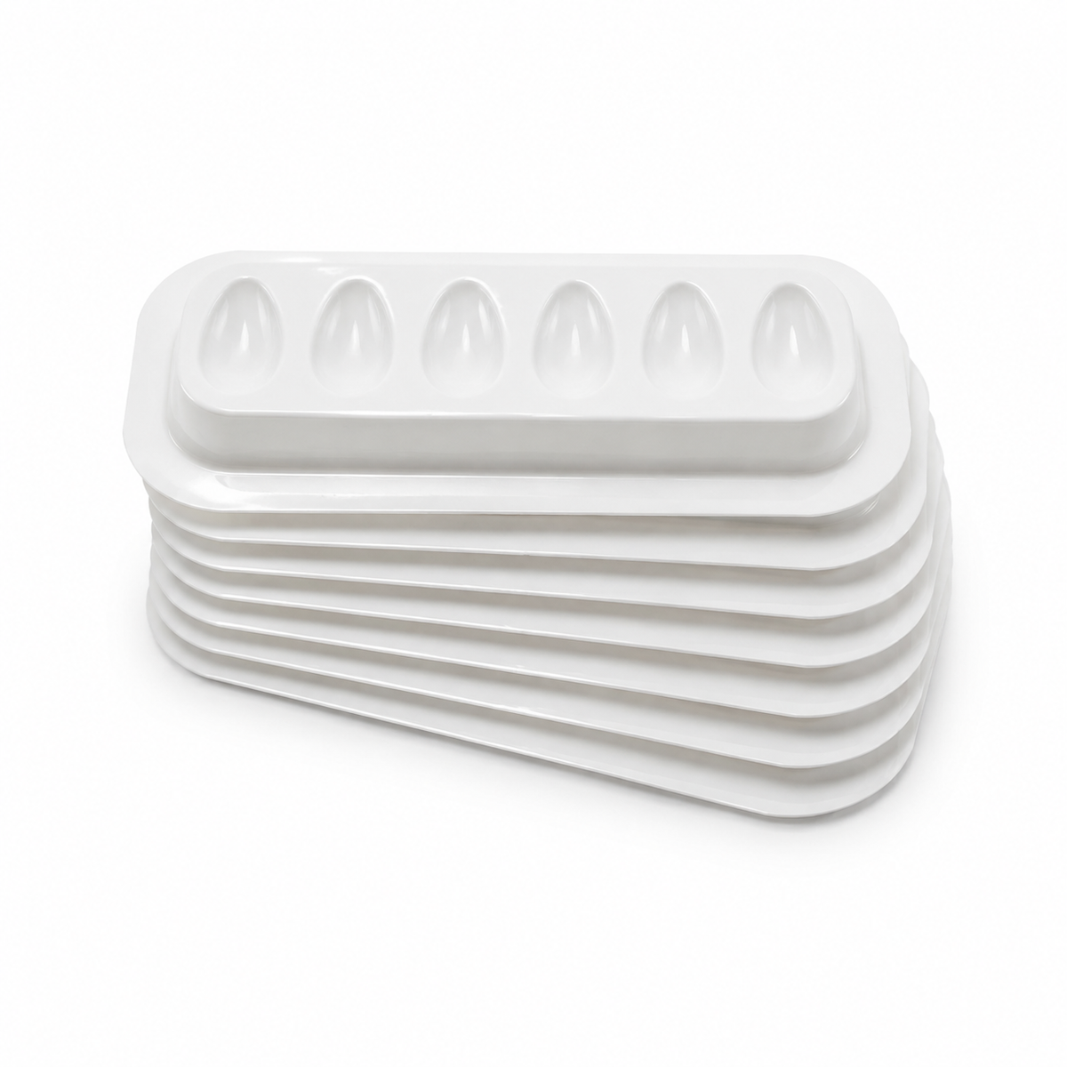 Self-Adhering Lash Glue Pallets – 20 Pack | 6-Well Adhesive Palettes