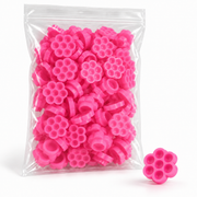 Pink flower lash glue cups
