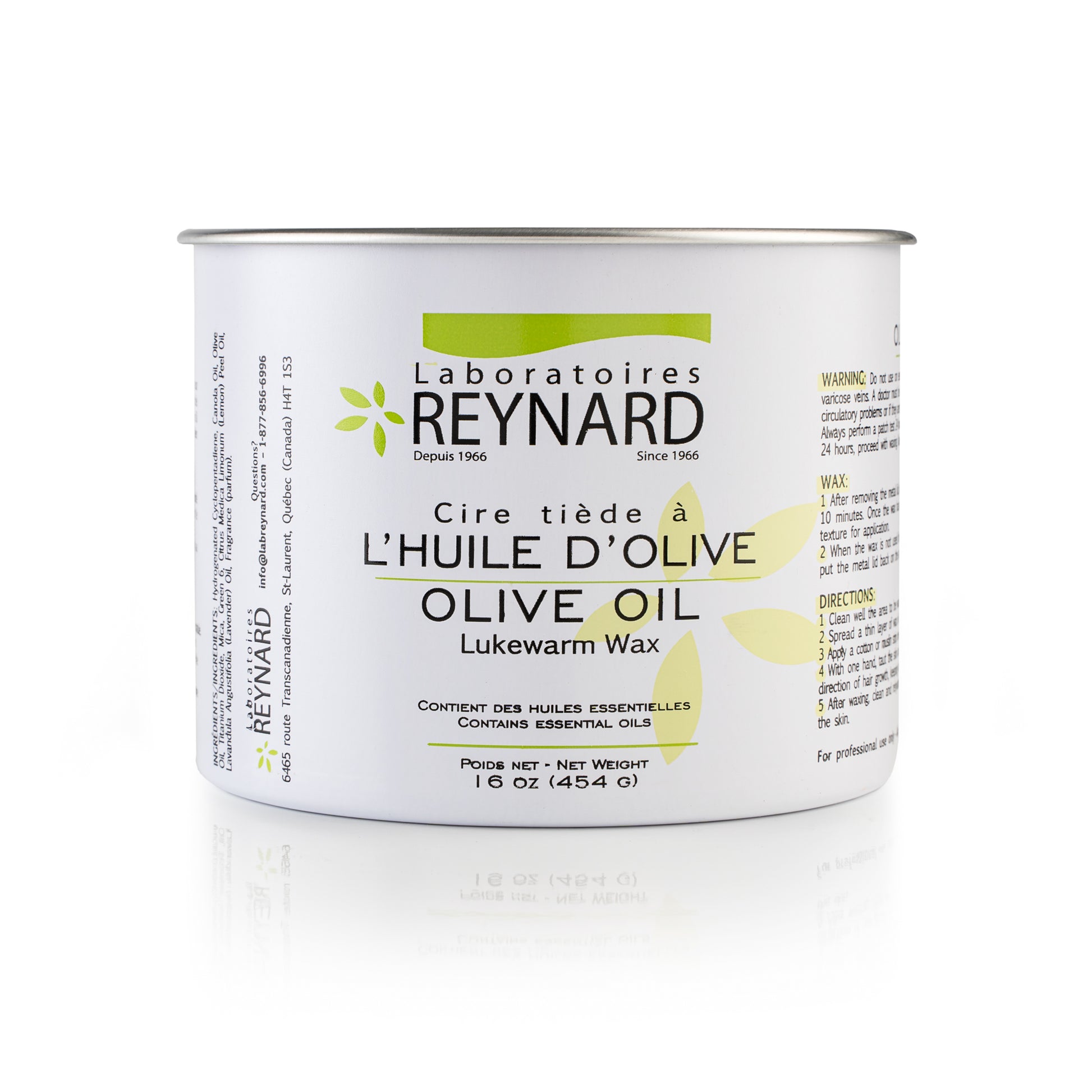Hydrating wax for dry skin with lavender and lemon essential oils
