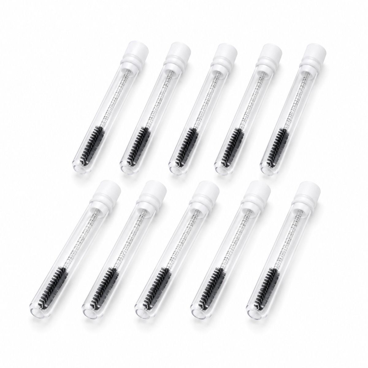 Luxury mascara wand with protective tube for lash extension aftercare