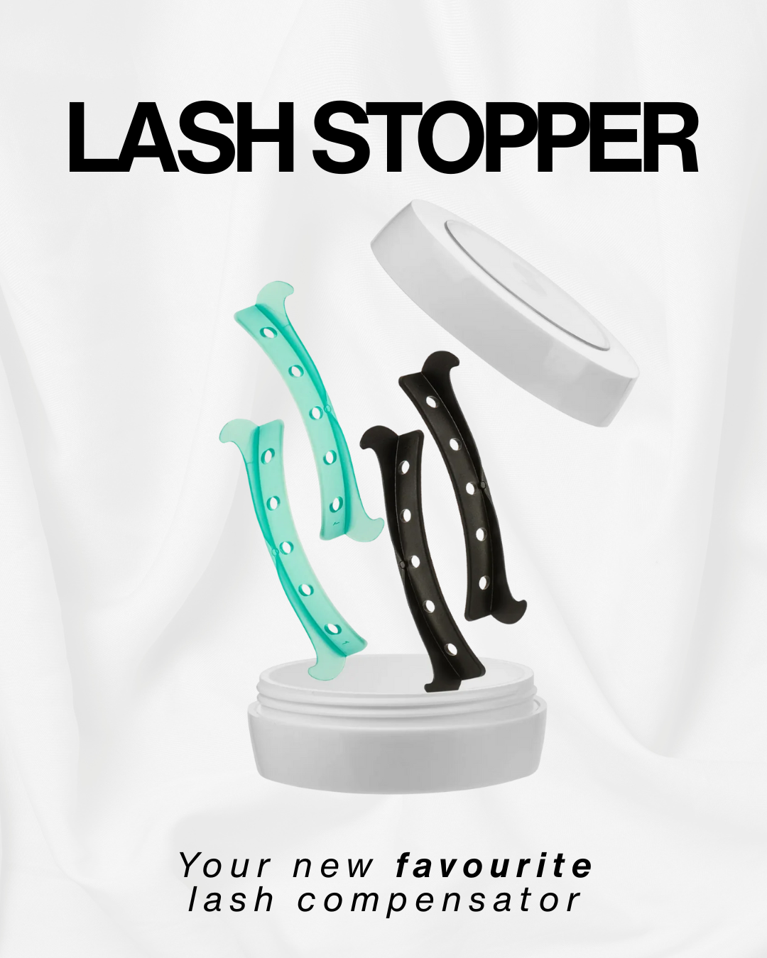 InLei® Lash Stopper Silicone Shields | 2 Pairs | Lash Lift Control