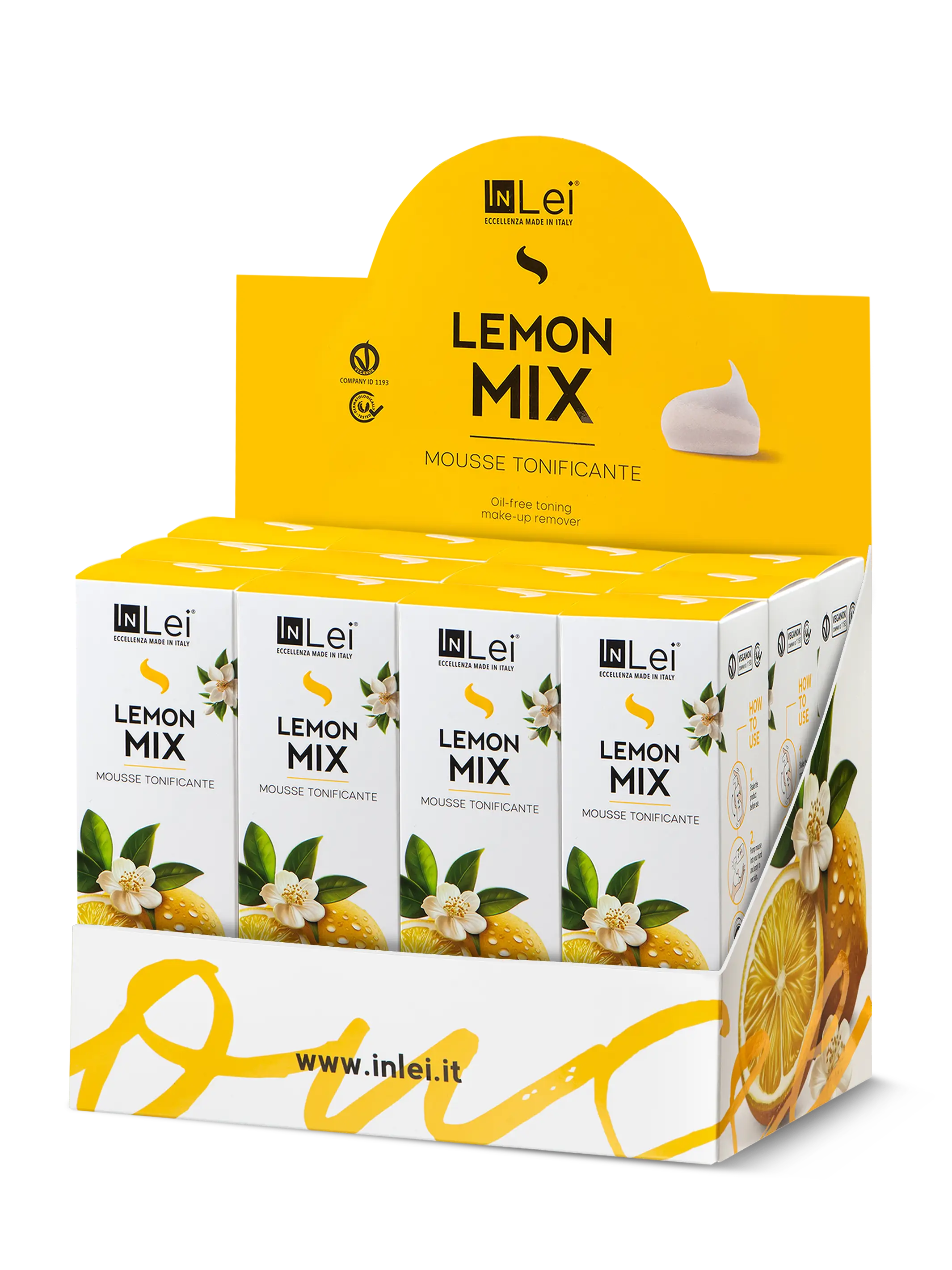 InLei® Lemon Mousse Travel Size | Lash & Brow Aftercare Cleanser (12PCS)