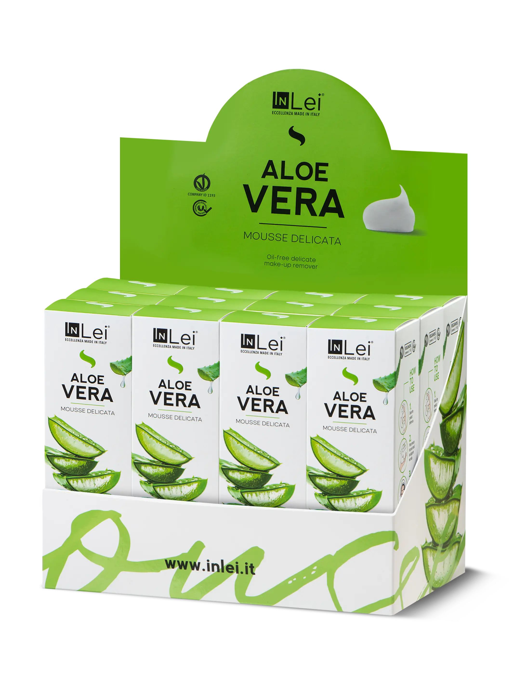 InLei® Aloe Mousse Travel Size | Lash & Brow Aftercare Cleanser (12PCS)