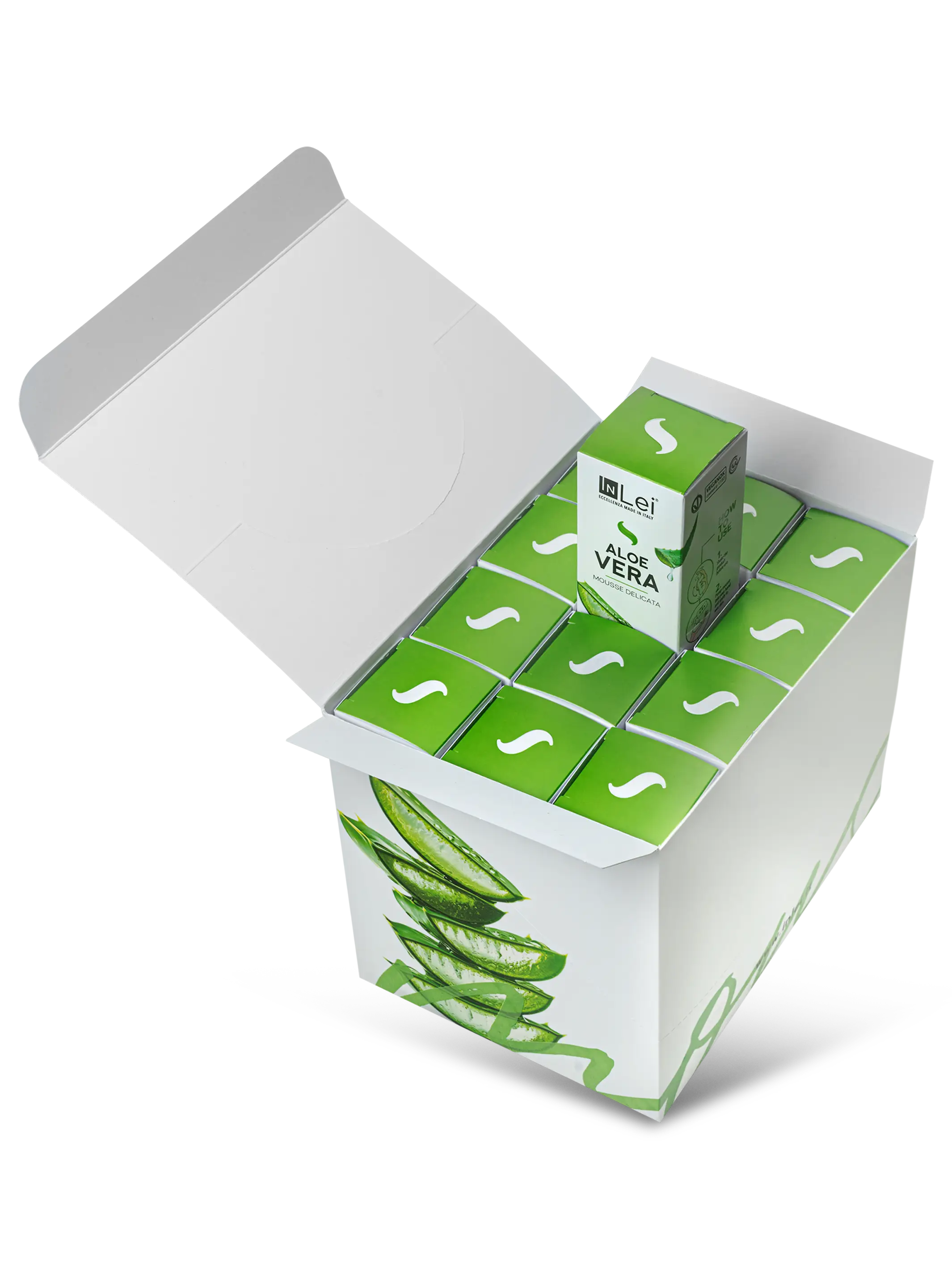 InLei® Aloe Mousse Travel Size | Lash & Brow Aftercare Cleanser (12PCS)