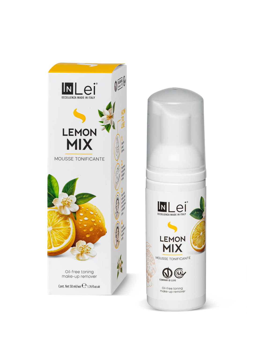 InLei® Lemon Mousse Travel Size | Lash & Brow Aftercare Cleanser (12PCS)