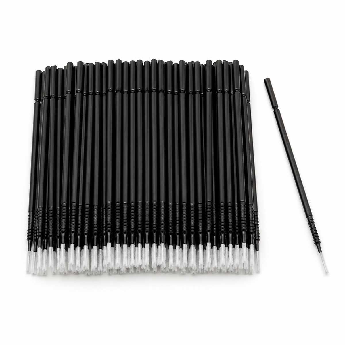 Long Nose Micro Brushes – 100 Pack | Bendable Lash Lift & Extension Applicator Wands