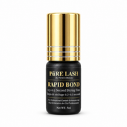 Rapid Bond black professional eyelash extension adhesive with 0.3 to 0.5 second drying time