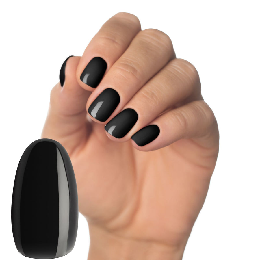 Luminary Absence black gel polish, multi-flex builder gel base and colour in one