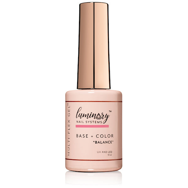 10 ml bottle Luminary Balance Pink Multi-Flex Gel Polish – Builder Gel for Nails, Soak-Off, Vegan