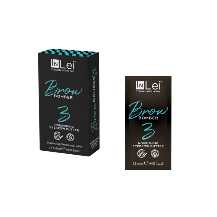 InLei® Brow Bomber 3 Nourishing Cream – 9 Single-Use Sachets for Brow Lamination