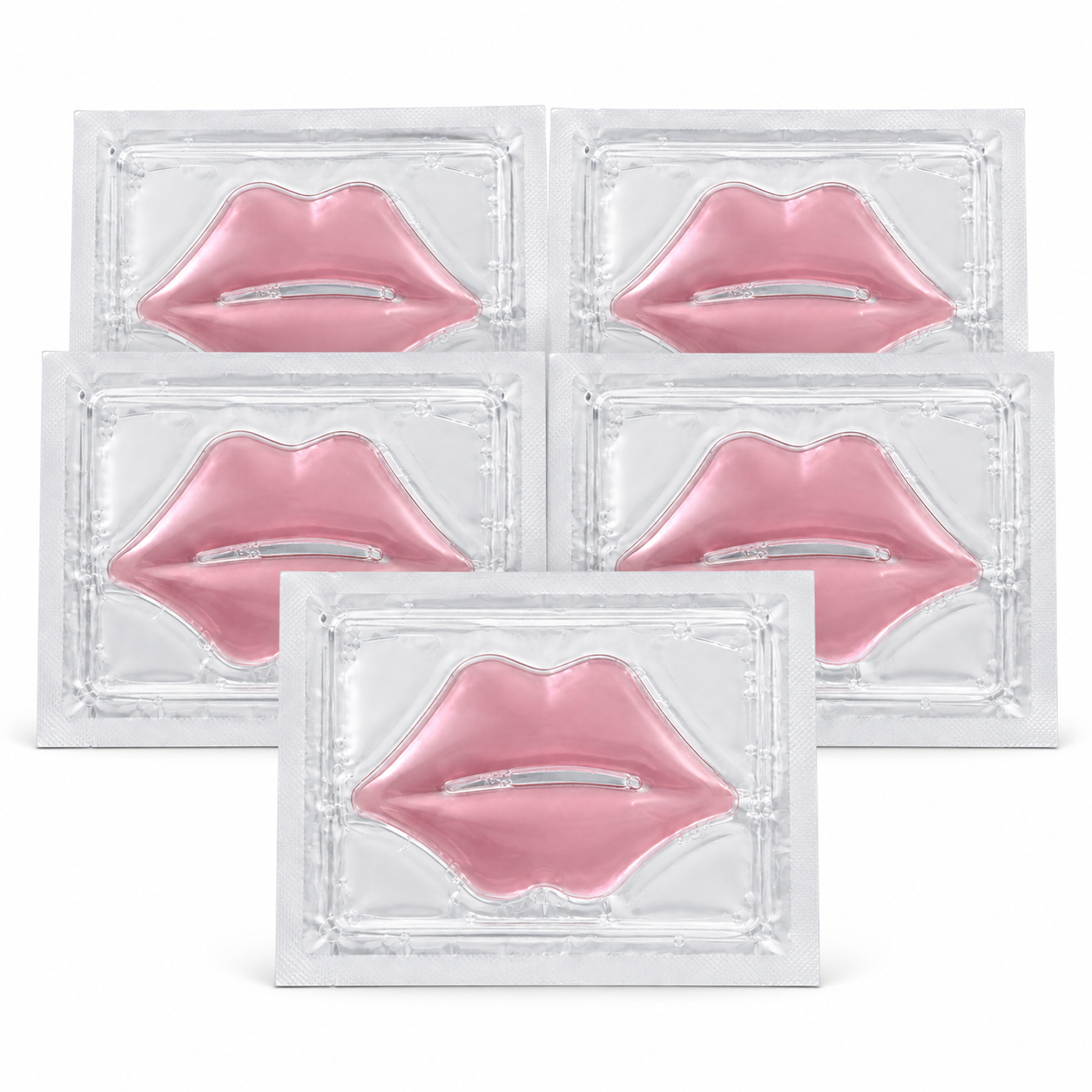 Collagen Lip Gel Masks – 5 Pack | Hydrating Lash & Brow Service Add-On