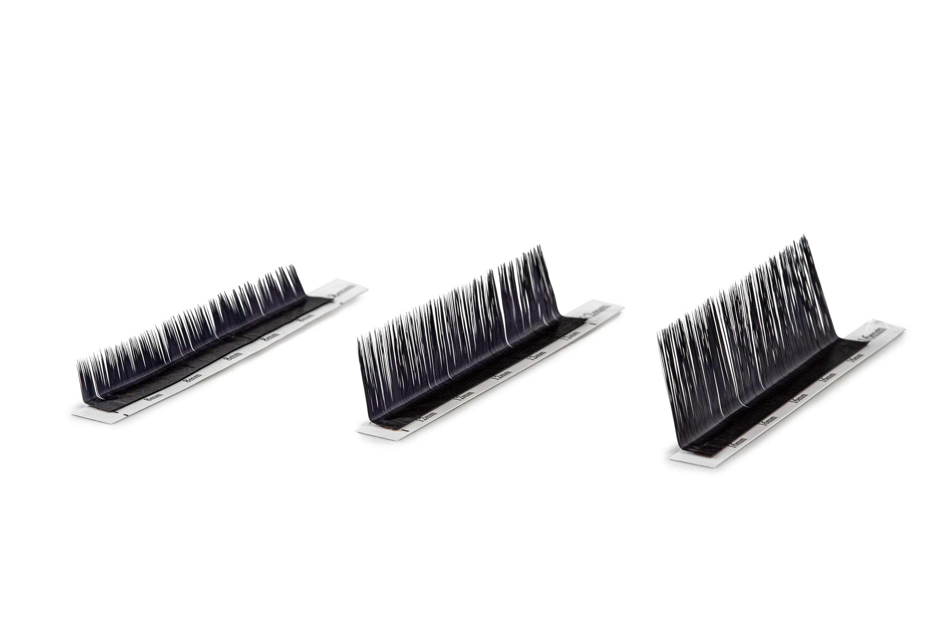 L curl eyelash extensions for doll eye or anime inspired lash styles