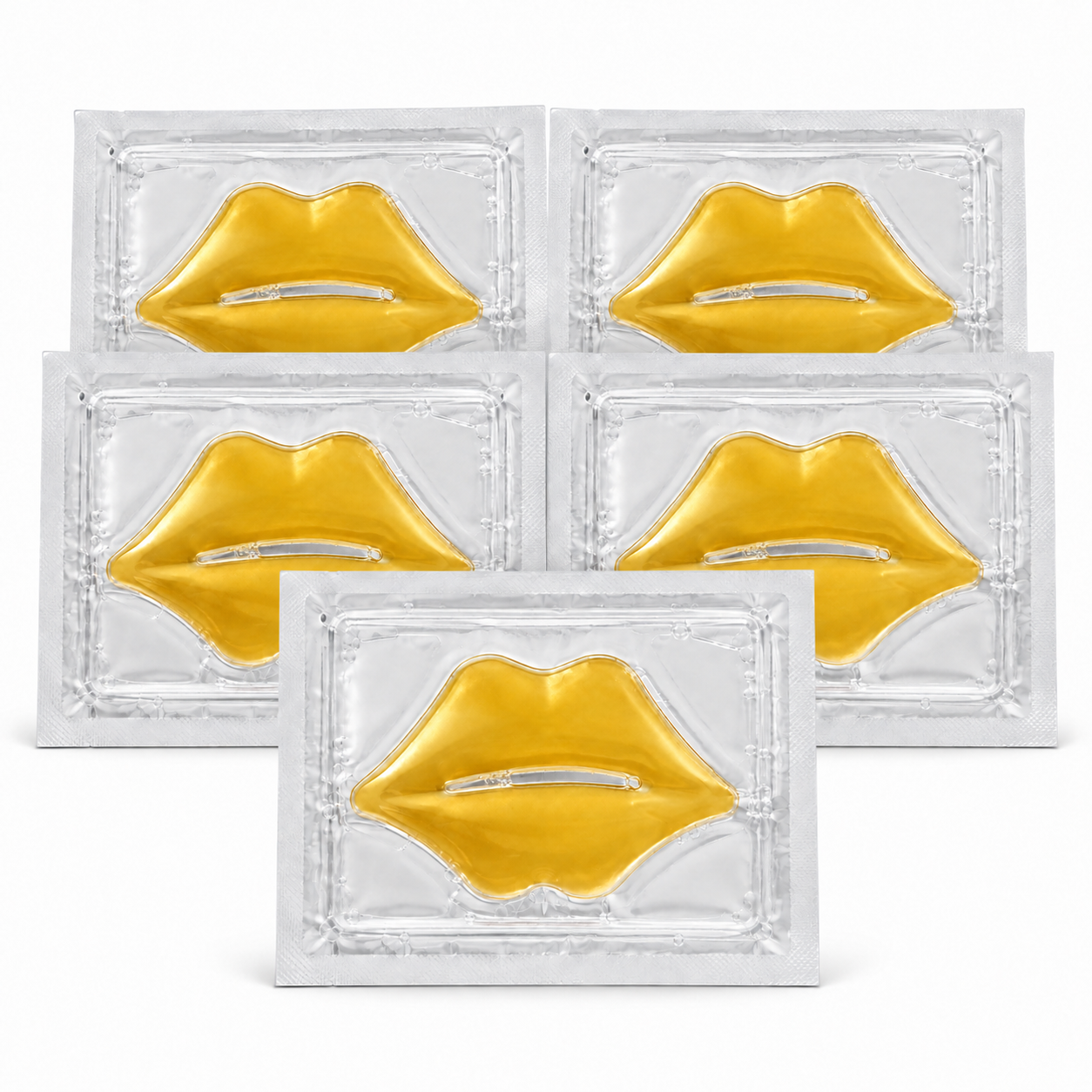 Collagen Lip Gel Masks – 5 Pack | Hydrating Lash & Brow Service Add-On