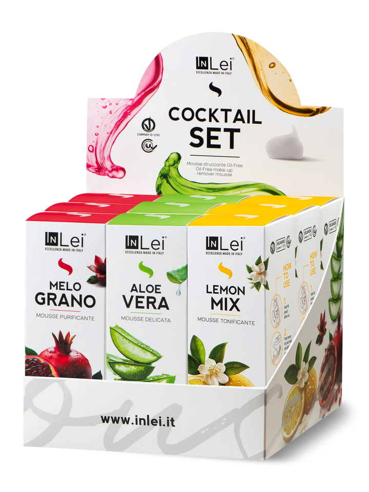 InLei® Cocktail Set Mousse Display | Lash & Brow Cleanser Trio (100ml)