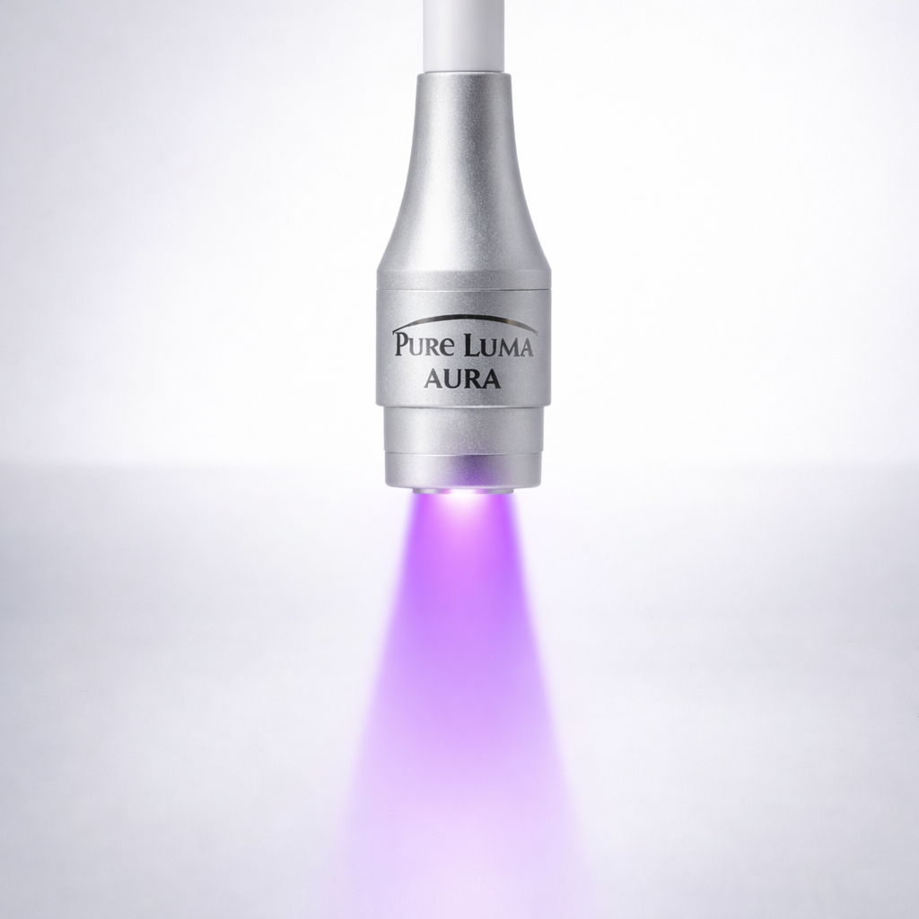 PüRE Luma™ Floor LED "Halo" Lash Lamp | White Base | White Light