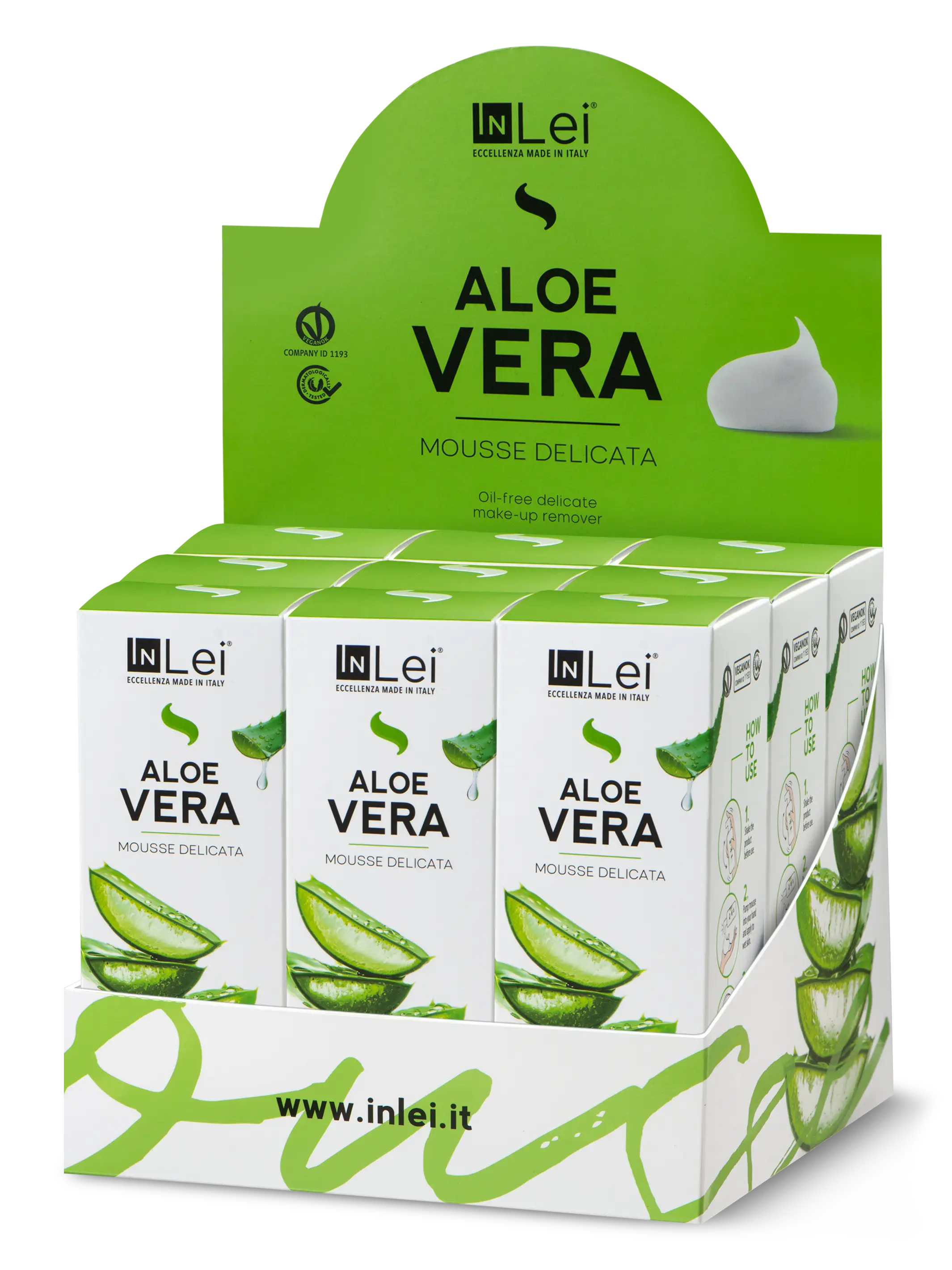 InLei® Aloe Mousse Display | Lash & Brow Aftercare Cleanser (100ml)