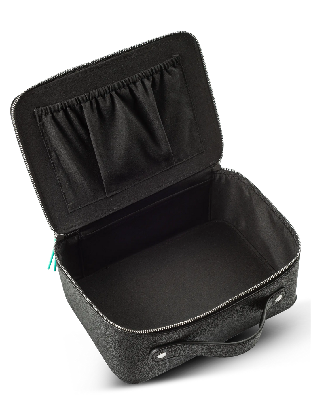 InLei Fashion Bag Black with Green Zipper – Open View