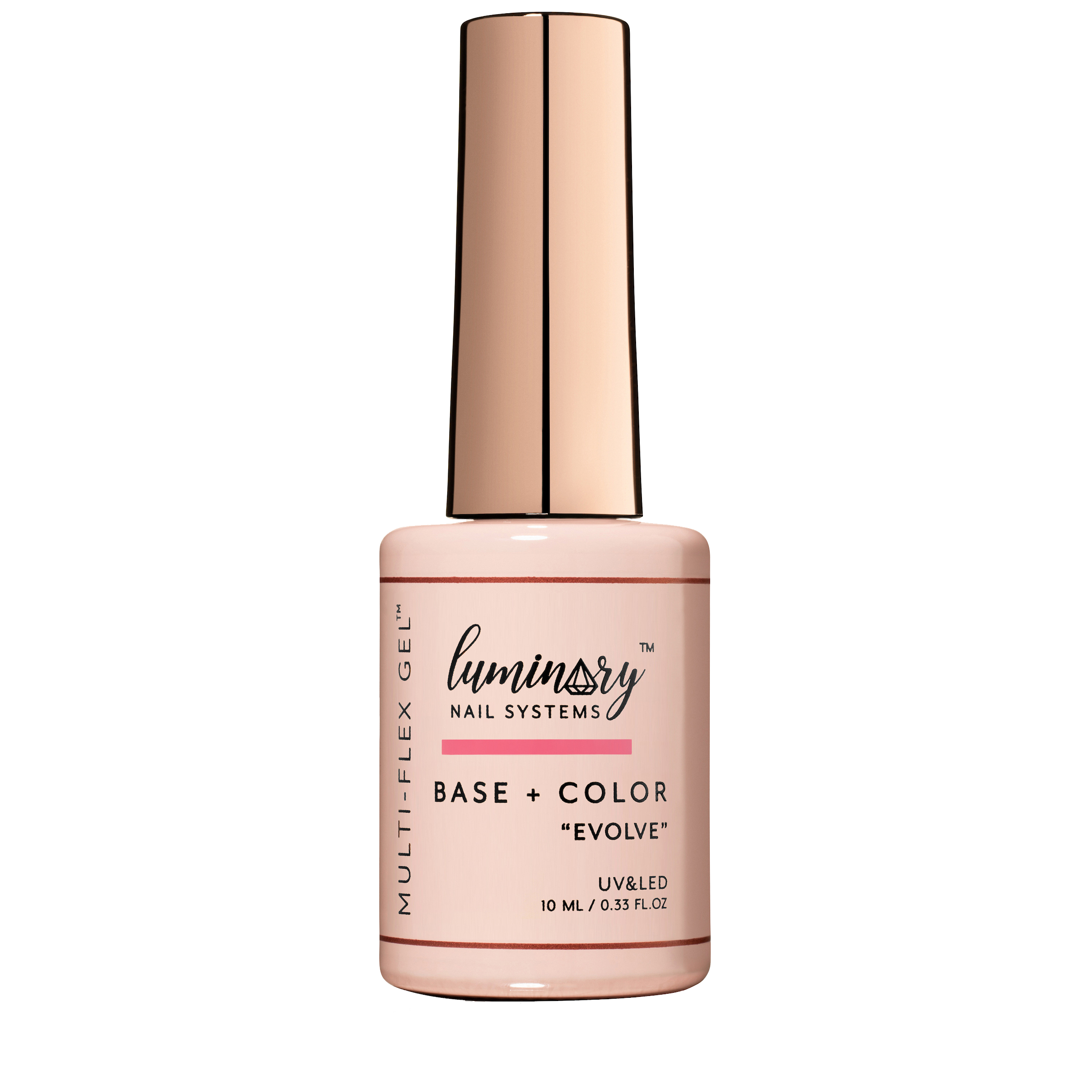 Luminary™ Evolve | Soft Pink w/ Silver Shimmer | Multi-Flex Gel Builder & Base