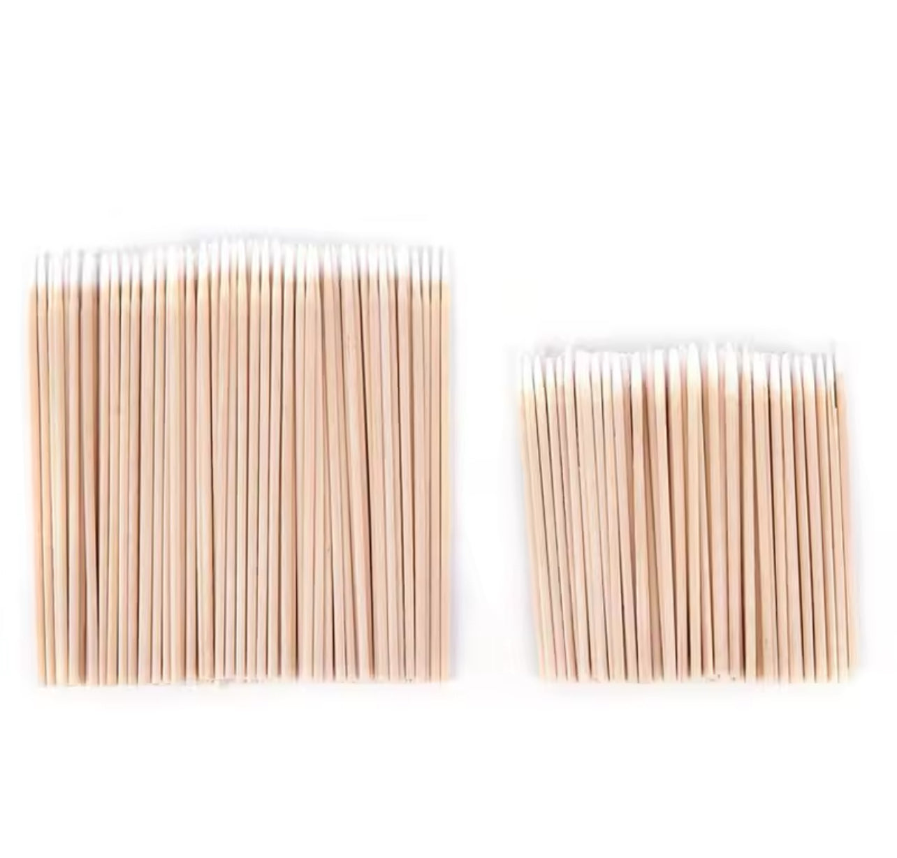 Wooden Cotton Swabs – 100pcs | Single Pointed Tip for Precision Beauty Use