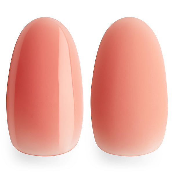 Matte or Shiny topcoat with Luminary Grace Pink Multi-Flex Gel – Vegan Soak-Off Builder Gel
