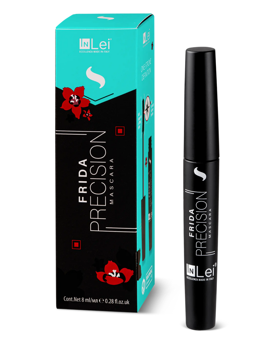 Frida Precision mascara with packaging on a white background