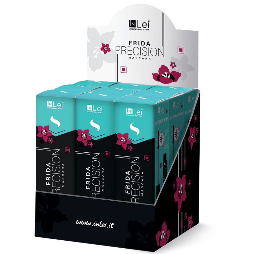 Retail Display box of Frida Precision mascara with INLei 