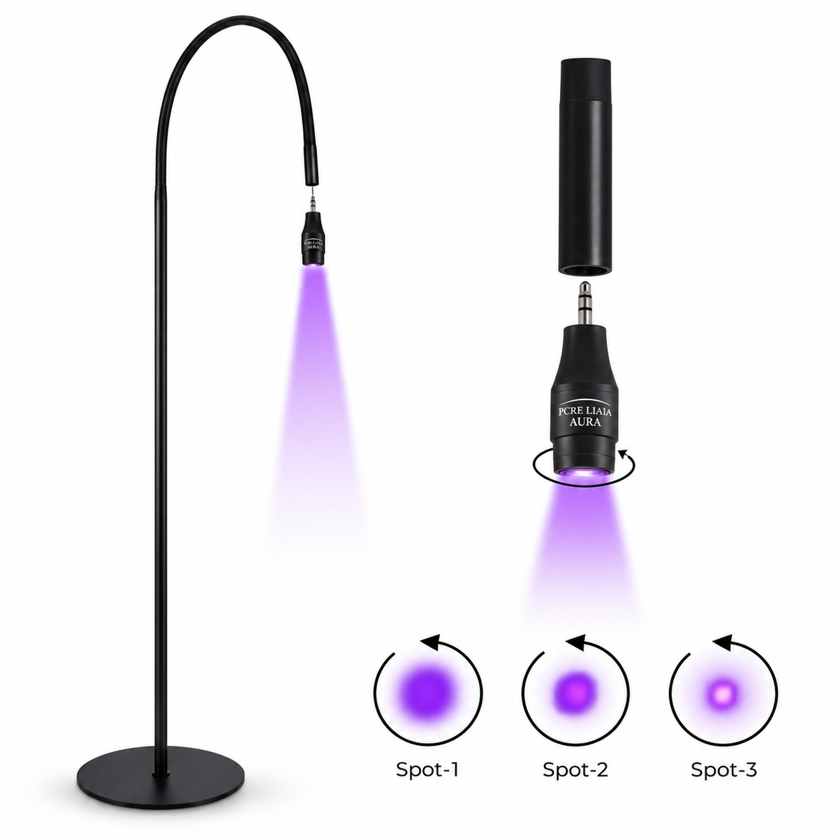 PüRE Luma™ SOLA Hybrid UV/LED Floor Light System | Aura UV + Halo LED | FREE Course