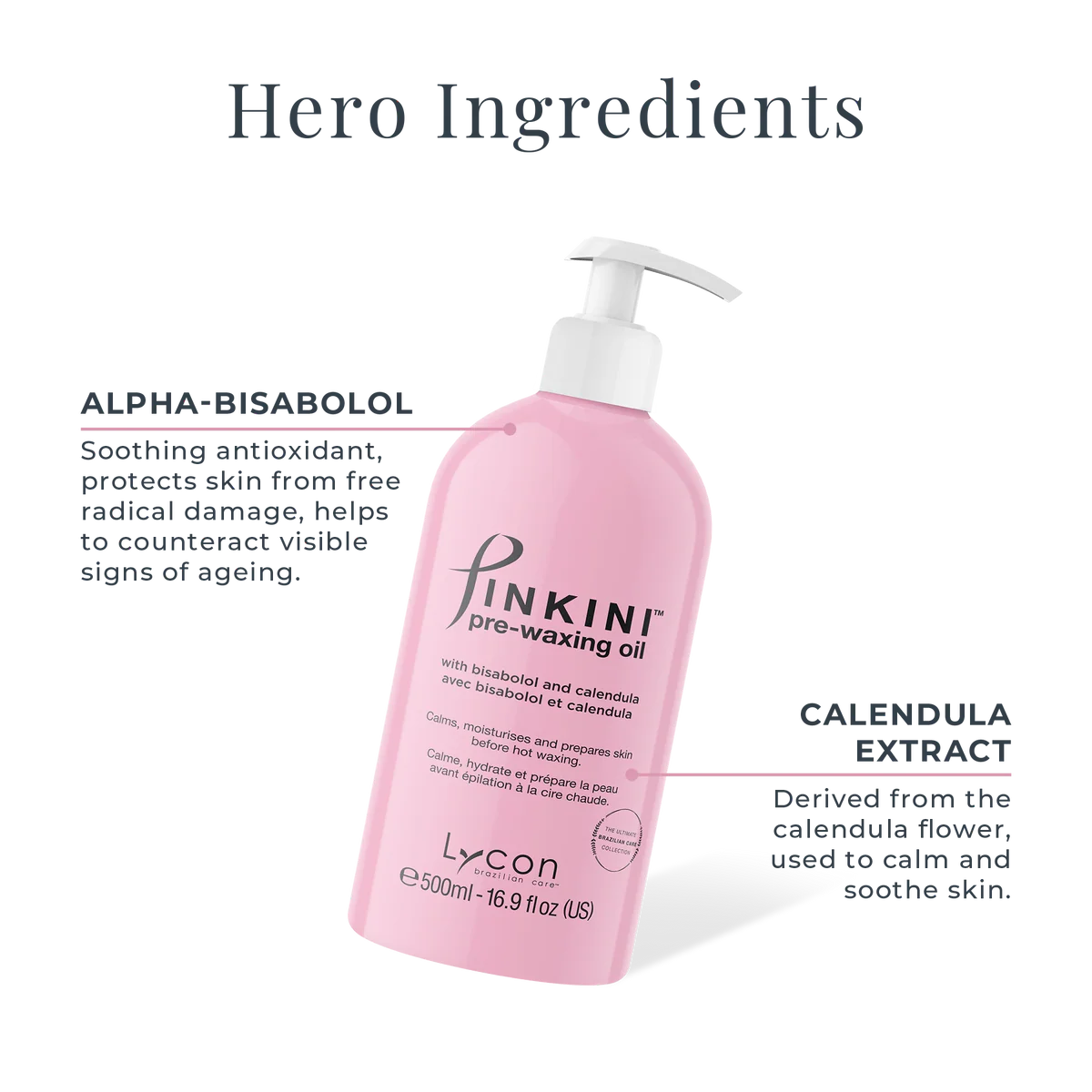 Lycon® Pinkini Pre-Waxing Oil | Pre & During