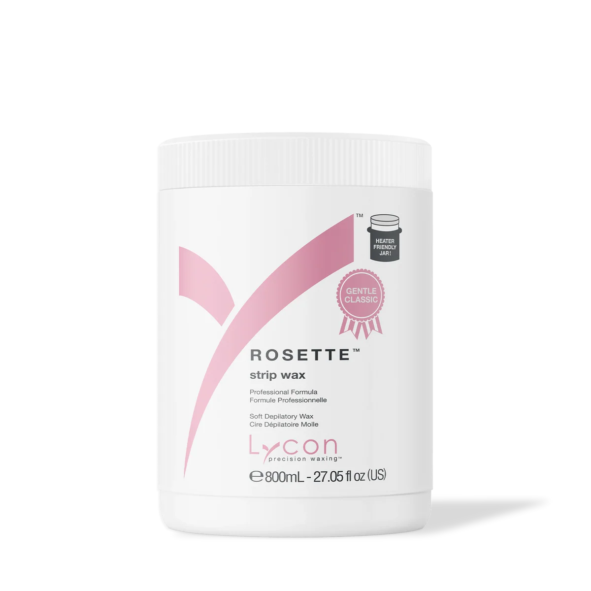 Lycon® Rosette Strip Wax 800ml – Calming Wax for Sensitive Skin with Rose & Chamomile