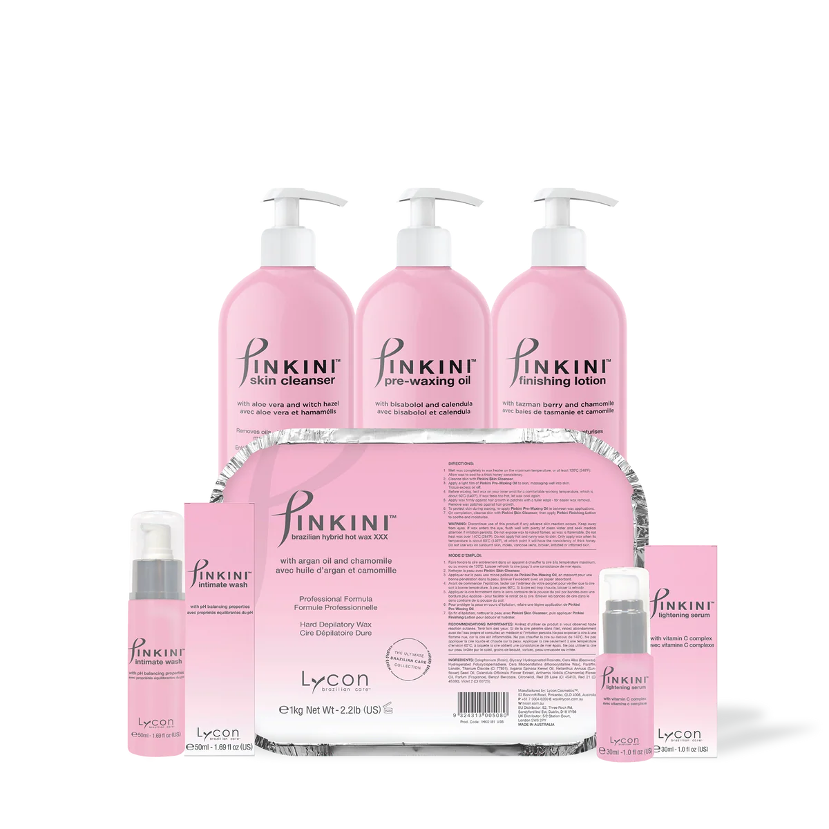 Lycon® Pinkini Brazilian Wax Kit